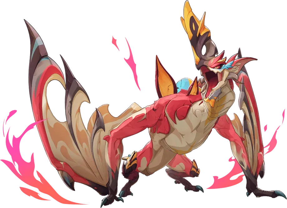 Goldflame Qucusaur Tyrant game artwork