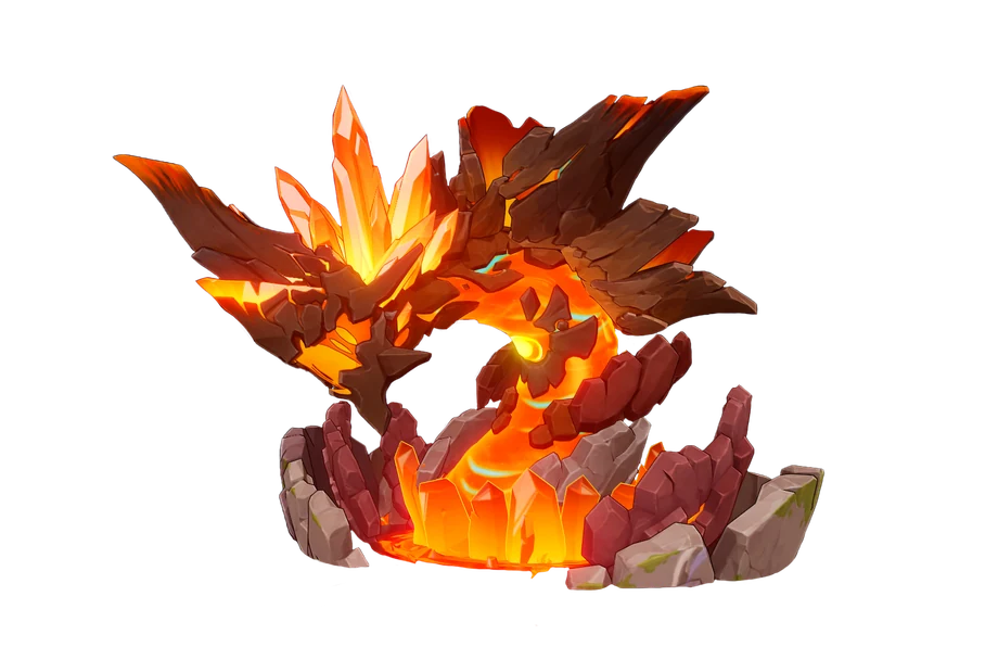 Lava Dragon Statue game artwork
